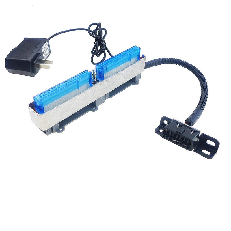 TIKSCIENCE LS Gen 3 ECM Engine Programming Control Module Reader Diagnostic PCM Bench Harness w/Power Supply Fits for GM Chevy All Blue/Red & Blue/Green 1999-2007, OBD2 Port, 18 Gauge, 12 Volt - Image 1